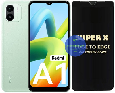 TELESHIELD Edge To Edge Tempered Glass for Mi A1, Super X Edge Glass, Super X Tempered Glass, Super X Screen Protector(Pack of 1)