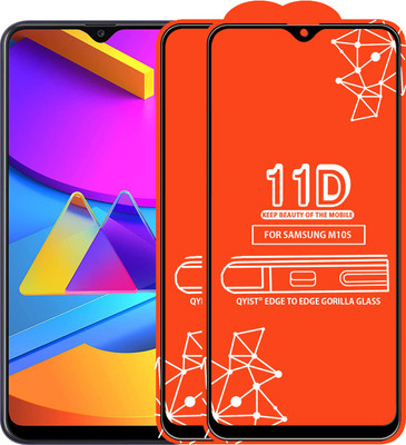 Qyist Edge To Edge Tempered Glass for Samsung Galaxy M10S(Pack of 2)