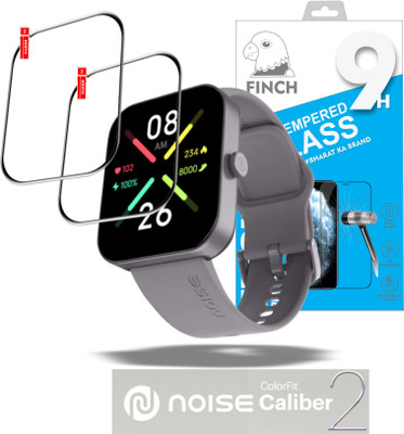 FINCH Edge To Edge Screen Guard for NOISE CALIBER 2 BUZZ, NOISE CALIBER 2(Pack of 2)