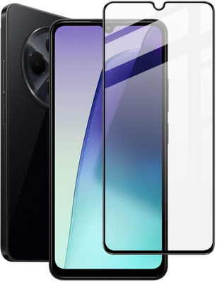 Aeidess Edge To Edge Tempered Glass for poco c75 5g(Pack of 1)