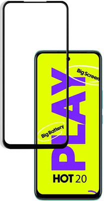 welldesign Edge To Edge Tempered Glass for Infinix Hot 20 Play(Pack of 1)