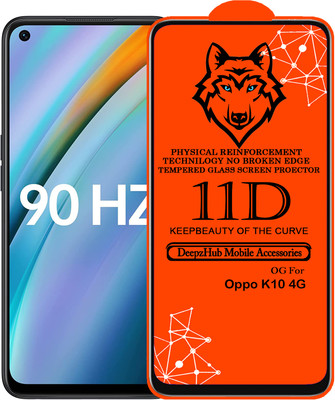 DeepzHub Edge To Edge Tempered Glass for OPPO K10 4G(Pack of 1)