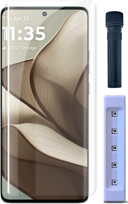 OneTech Edge To Edge Tempered Glass for Motorola Edge 50 Ultra 5G 9H Hardness, UV HD+ Screen Protector(Pack of 1)