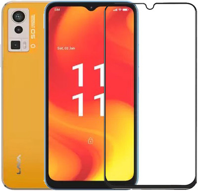 NKCASE Edge To Edge Tempered Glass for Lava Blaze Pro(Pack of 1)
