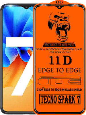 CYOR Edge To Edge Tempered Glass for TECNO SPARK 7(Pack of 1)