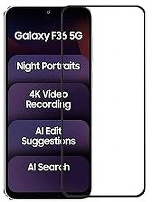 MOBIGENIX Edge To Edge Tempered Glass for Samsung Galaxy F36 5G, Samsung F36 5G(Pack of 1)