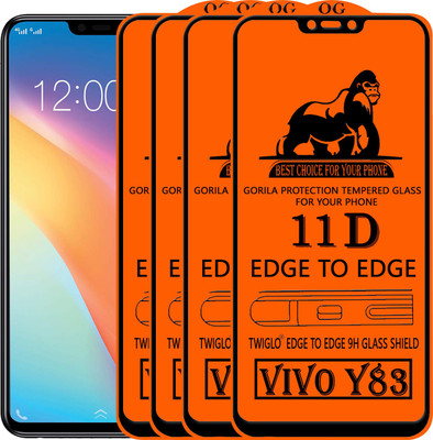TWIGLO Edge To Edge Tempered Glass for VIVO Y83(Pack of 4)