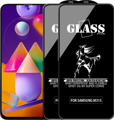Qyist Edge To Edge Tempered Glass for SAMSUNG GALAXY M31S(Pack of 2)