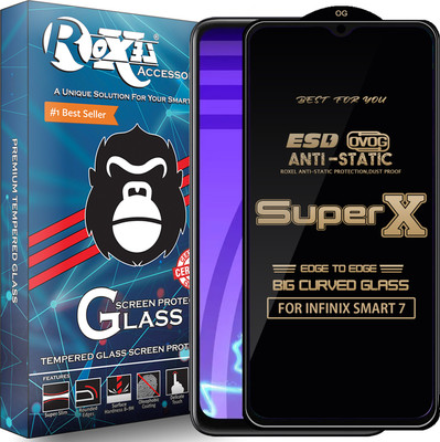 Roxel Edge To Edge Tempered Glass for INFINIX SMART 7(Pack of 1)