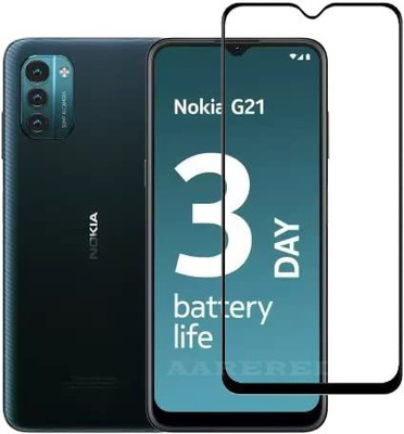 O2MG Edge To Edge Tempered Glass for Nokia G21(Pack of 1)