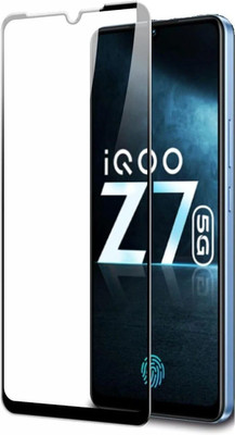 KXEDOX Edge To Edge Tempered Glass for iQOO Z7 5G, iQOO Z7s 5G, Vivo T2 5G, Vivo Y100 5G, Vivo Y100A 5G, 2.5D Curved Edge Premium Tempered Glass for Ultimate Protection(Pack of 1)