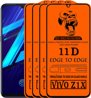TWIGLO Edge To Edge Tempered Glass for VIVO Z1X(Pack of 4)