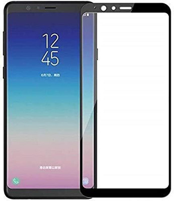 1DOLLAR Edge To Edge Tempered Glass for Samsung Galaxy A8 Star-With Edge To Edge Coverage And Easy Installation Kit - Black [9H Gorilla] [Free Cleaning Kit Included](Pack of 1)