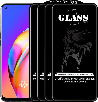 CYOR Edge To Edge Tempered Glass for OPPO F19 PRO PLUS 5G(Pack of 4)