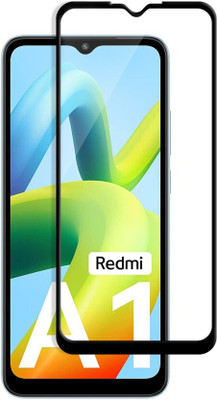 DMJHP Edge To Edge Tempered Glass for Redmi A1 2022(Pack of 1)