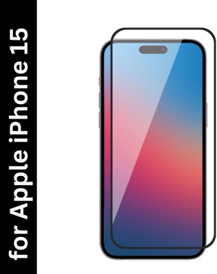 GLOBAL NOMAD Edge To Edge Tempered Glass for APPLE iPhone 15, iPhone 15(Pack of 1)