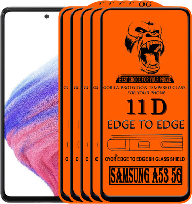 CYOR Edge To Edge Tempered Glass for SAMSUNG A53 5G(Pack of 5)