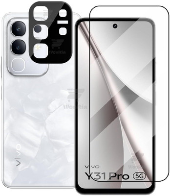 WonReza Edge To Edge Tempered Glass for Vivo Y31 Pro, Vivo Y31 Pro 5G, with Camera Lens Protector(Pack of 1)