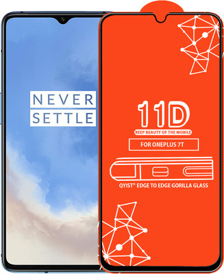 Qyist Edge To Edge Tempered Glass for Oneplus 7T(Pack of 1)