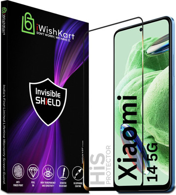 iWishKart Edge To Edge Tempered Glass for Xiaomi 14 5G, Xiaomi 14, MI 14, HiS_Pk1, Military grade Edge to Edge gorilla glass(Pack of 1)