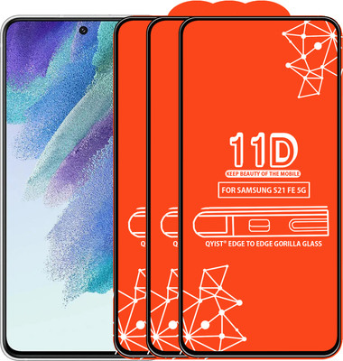 Qyist Edge To Edge Tempered Glass for Samsung Galaxy S21 Fe 5G(Pack of 3)