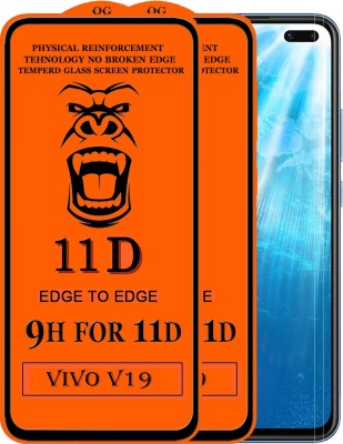 Xester Edge To Edge Tempered Glass for Vivo V19(Pack of 2)