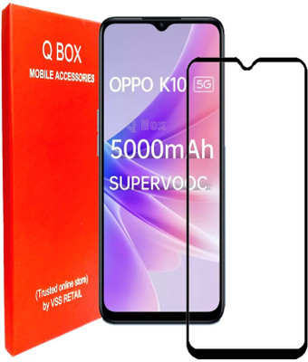 Q Box Edge To Edge Tempered Glass for Oppo K10 5G(Pack of 1)