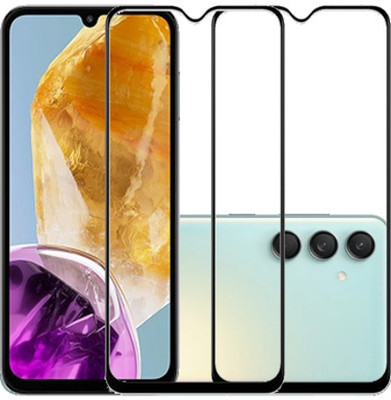 HOBBYTRONICS Edge To Edge Tempered Glass for Samsung Galaxy M15 5G, Samsung Galaxy M15, Samsung M15 5G, Samsung M15(Pack of 2)