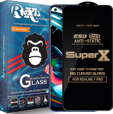 Roxel Edge To Edge Tempered Glass for REALME 7 PRO(Pack of 1)
