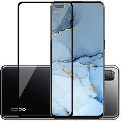 NIMMIKA ENTERPRISES Edge To Edge Tempered Glass for Oppo Reno 3 Pro(Edge-to-Edge Coverage | 9H Hardness Protection | High-Definition Clarity | Bubble-Free Installation | Shatter-Resistant Technology | Oleophobic Coating | Case-Friendly Design)(Pack of 1)