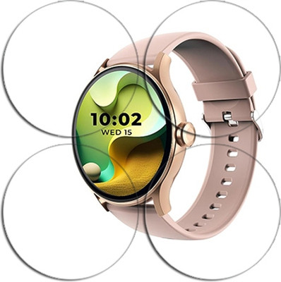 SOMTONE Edge To Edge Tempered Glass for beatXP Flare Pro 1.39 inch SMARTWATCH SCREEN GUARD(Pack of 4)
