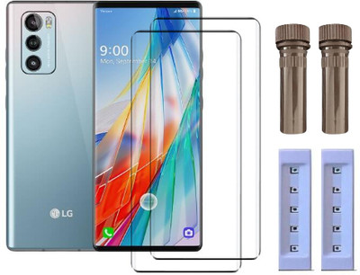 crixus Edge To Edge Tempered Glass for LG Wing 5G(Pack of 2)