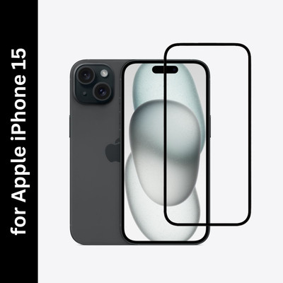 Kartuce Edge To Edge Tempered Glass for APPLE iPhone 15, iPhone 15(Pack of 1)
