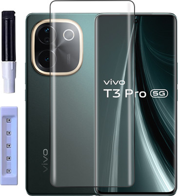 Artistque Edge To Edge Tempered Glass for Vivo T3 Ultra 5G(Pack of 1)