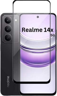 KWINE CASE Edge To Edge Tempered Glass for RealMe 14x 5G(Pack of 1)