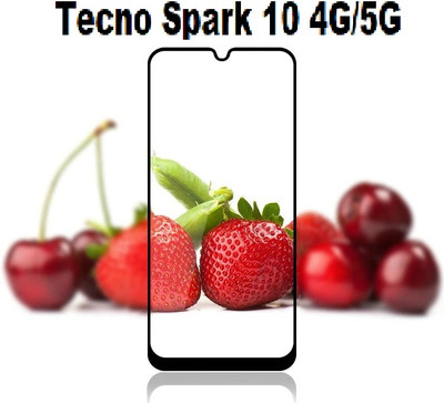 GDBUY Edge To Edge Tempered Glass for Tecno Spark 10, Tecno Spark 10 4G, Tecno Spark 10 5G(Pack of 1)