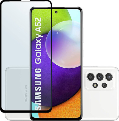 NIMMIKA ENTERPRISES Edge To Edge Tempered Glass for Samsung Galaxy A52 4G(Edge-to-Edge Coverage | 9H Hardness Protection | High-Definition Clarity | Bubble-Free Installation | Shatter-Resistant Technology | Oleophobic Coating | Case-Friendly Design)(Pack of 1)