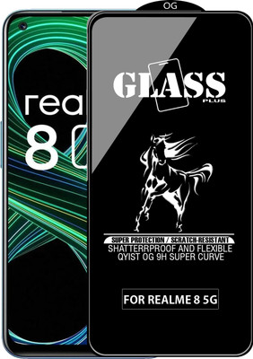 Qyist Edge To Edge Tempered Glass for REALME 8 5G(Pack of 1)