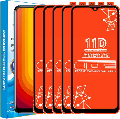 PFOAM Edge To Edge Tempered Glass for VIVO Y15(Pack of 5)
