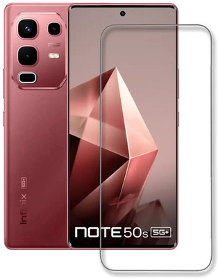 MobieGenie Edge To Edge Tempered Glass for Infinix Note 50s 5G+, Infinix Note 50s 5G(Pack of 1)