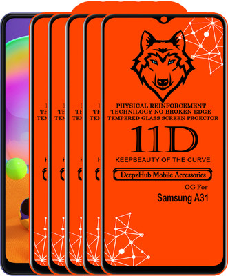 CRodible Edge To Edge Tempered Glass for Samsung Galaxy A31(Pack of 5)