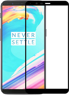 HEYANSH CREATION Edge To Edge Tempered Glass for ONEPLUS 5T with 9h hardness Edge to Edge Coverage and Easy Installation Kit, Pack of 1(Pack of 1)