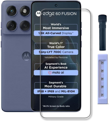NSTAR Edge To Edge Tempered Glass for Motorola Edge 60 Fusion(Pack of 1)