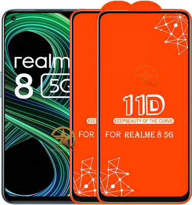 SEVEN7STAR Edge To Edge Tempered Glass for Realme 8 5G(Pack of 2)