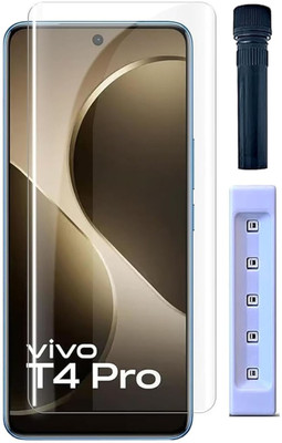 INFINITYWORLD Edge To Edge Tempered Glass for vivo T4 Pro 5G, (UV)(Pack of 1)