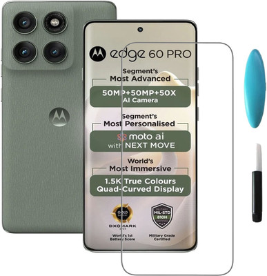 BRENZZ Edge To Edge Tempered Glass for MOTOROLA Edge 60 Pro(Pack of 1)