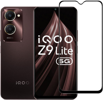 DSCASE Edge To Edge Tempered Glass for iQOO Z9 Lite 5G, iqoo Z9 Lite 5G(Pack of 1)