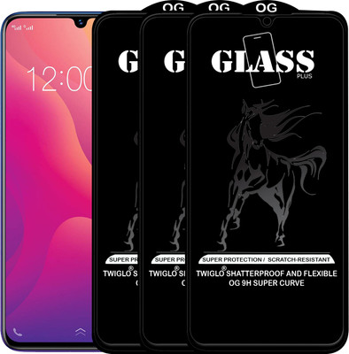 TWIGLO Edge To Edge Tempered Glass for Vivo V11 Pro(Pack of 3)