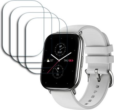 SOMTONE Edge To Edge Tempered Glass for Amazfit Zepp E Square SMARTWATCH SCREEN GUARD(Pack of 4)