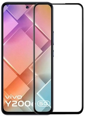 NIMMIKA ENTERPRISES Edge To Edge Tempered Glass for Vivo Y200E 5G(11D Full-Screen Coverage | Comprehensive protection | High-quality material | Multi-layered coating | Clear and smooth surface | Thin and lightweight | Easy to install)(Pack of 1)